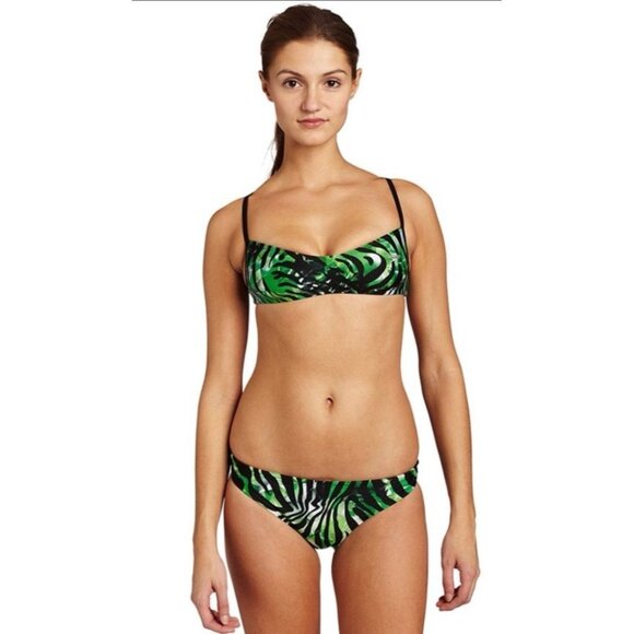 Speedo 2-piece Kelly Green racing swimsuit, NWT, Size 8 - Picture 1 of 11